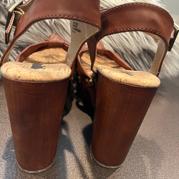 Korks Brown Wedge Sandals Size 9M $40 - Picture 2 of 7
